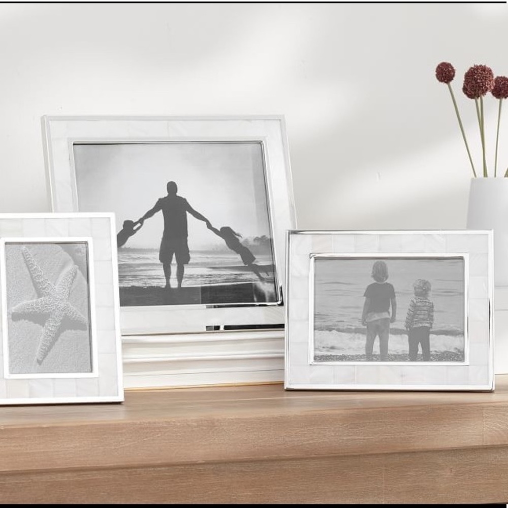 POTTERY BARN Mother-Of-Pearl Frame - Picture 3 of 9